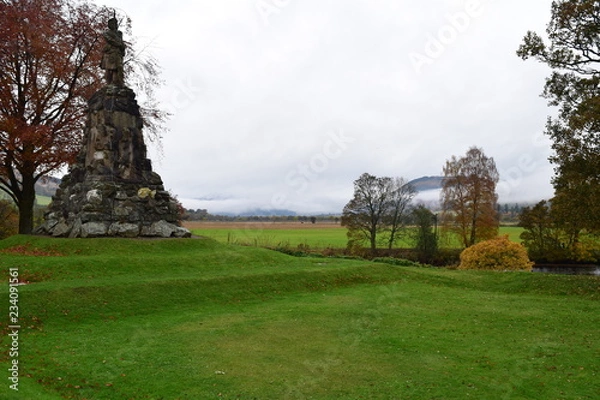 Obraz statue in park