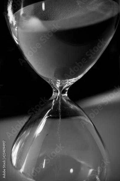 Obraz BW hourglass