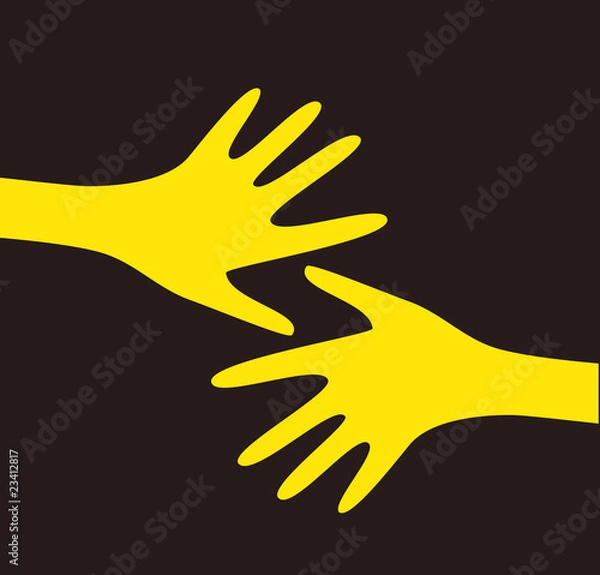 Fototapeta vector hands