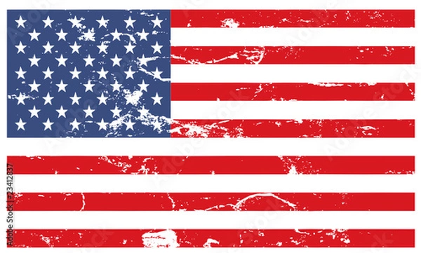 Obraz Grunge style USA flag
