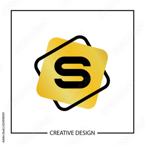 Obraz Initial Letter S Logo Template Vector Design