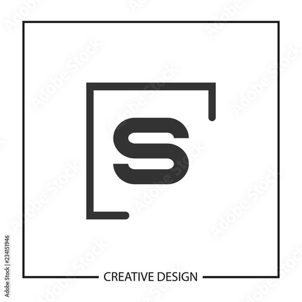 Obraz Initial Letter S Logo Template Vector Design