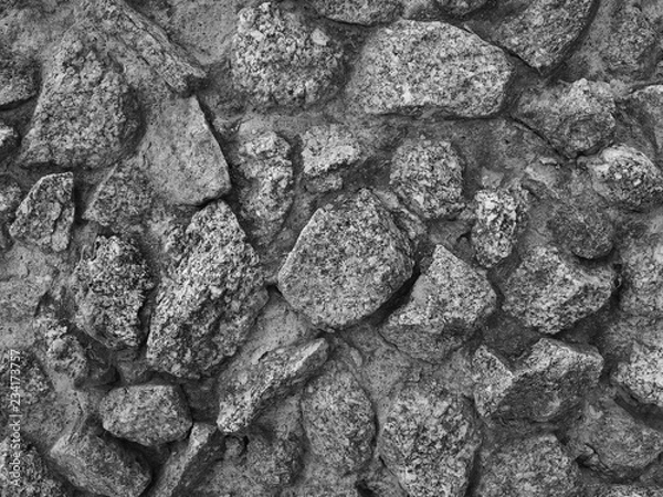 Fototapeta black and white granite texture