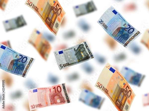 Fototapeta Money rain.