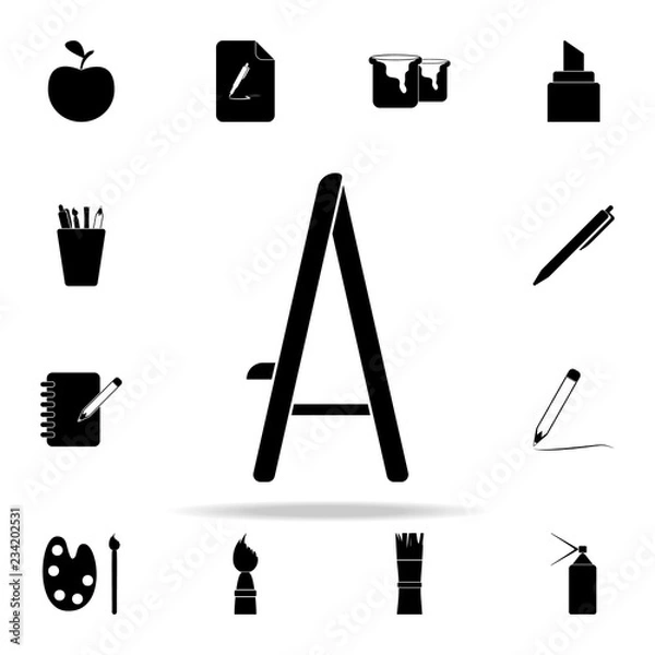 Fototapeta easel icon. Art and painting icons universal set for web and mobile