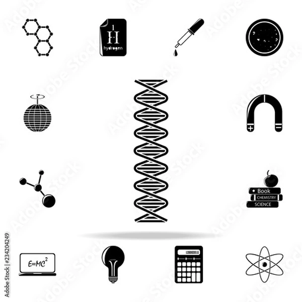Fototapeta gene icon. The science icons universal set for web and mobile