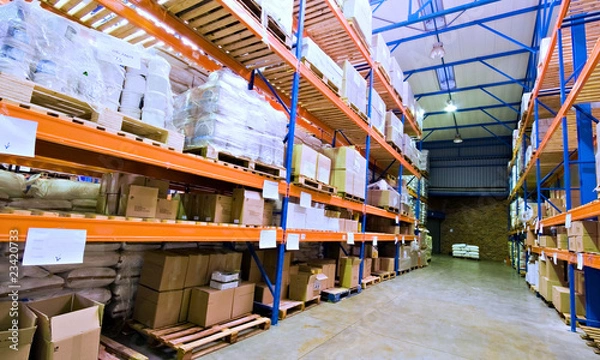 Obraz warehouse and merchandise