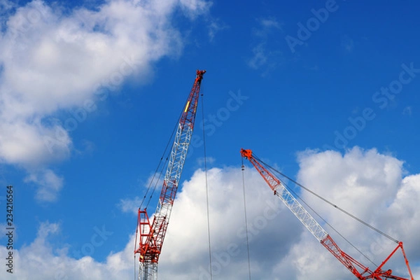 Obraz 青空　クレーン