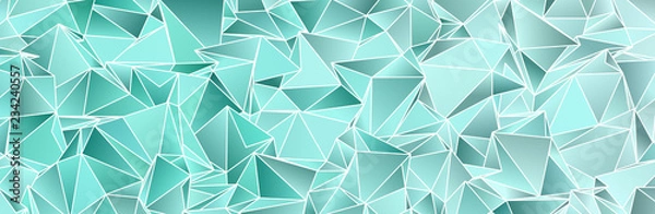 Fototapeta Triangular 3d, modern background