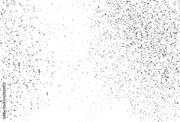 Obraz Silver dots on white background