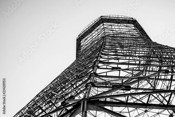 Obraz Old framework of a cooling tower