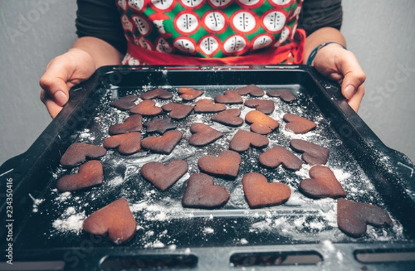 Obraz Burnt gingerbread cookies