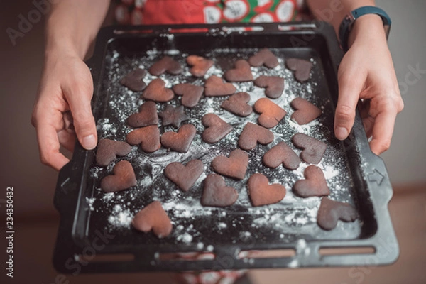 Obraz Burnt gingerbread cookies