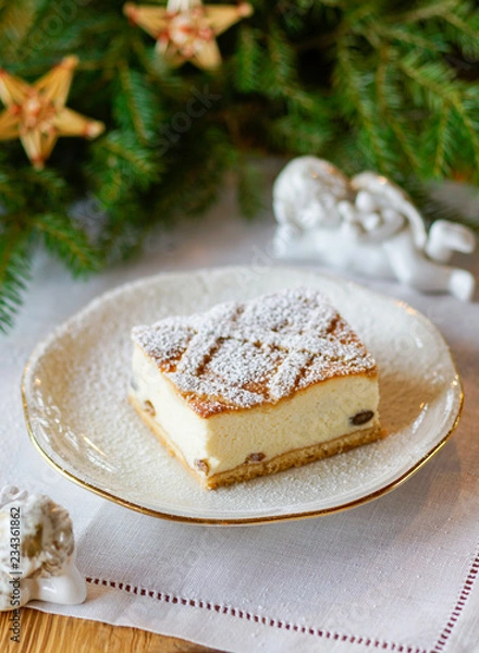 Obraz Polish christmas cheesecake