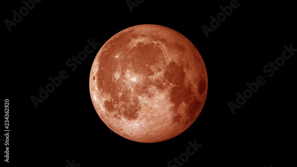 Obraz Blood moon red 