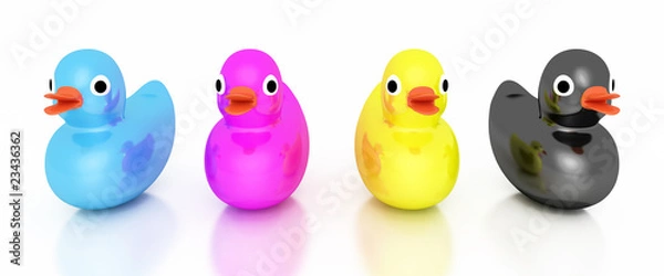 Obraz CMYK Quietscheenten