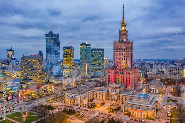 Obraz na płótnie - Warszawa