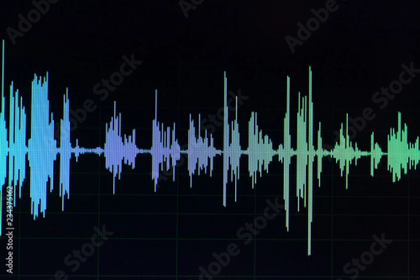 Obraz Audio sound wave studio editing