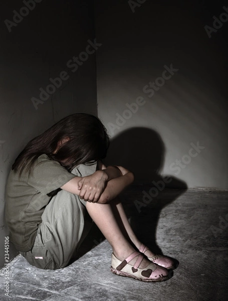 Obraz Neglected lonely child