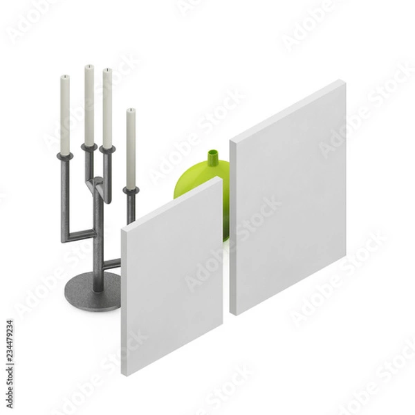 Obraz Isometric interior decoration