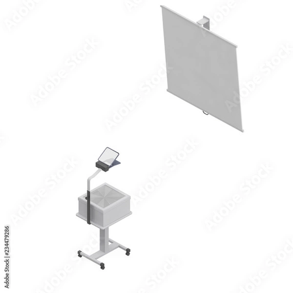Obraz Isometric interior decoration