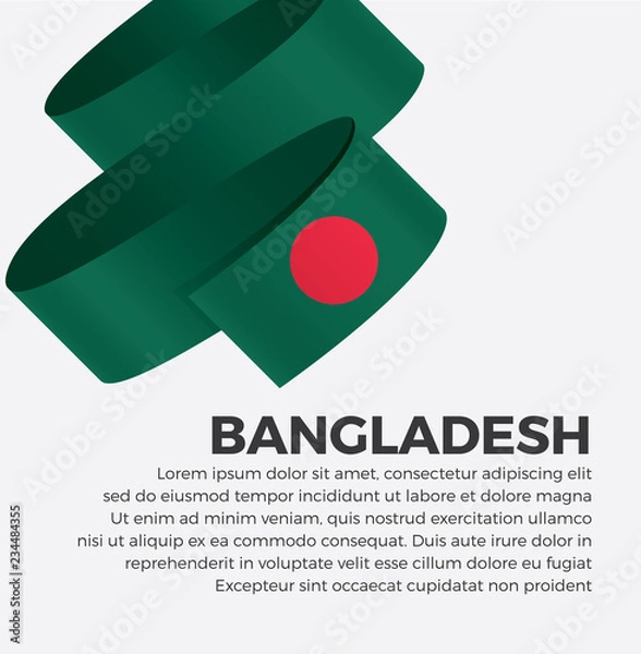 Fototapeta Bangladesh flag for decorative. Vector background