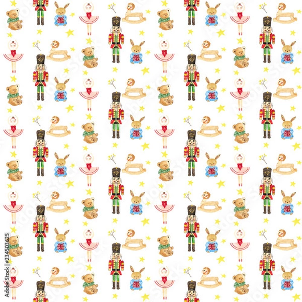Obraz Seamless Christmas pattern
