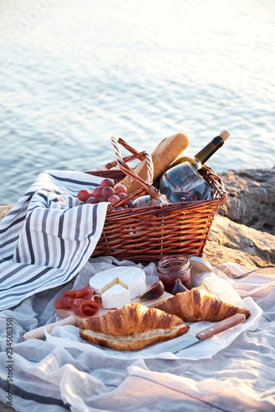 Obraz Romatic picnic on the beach