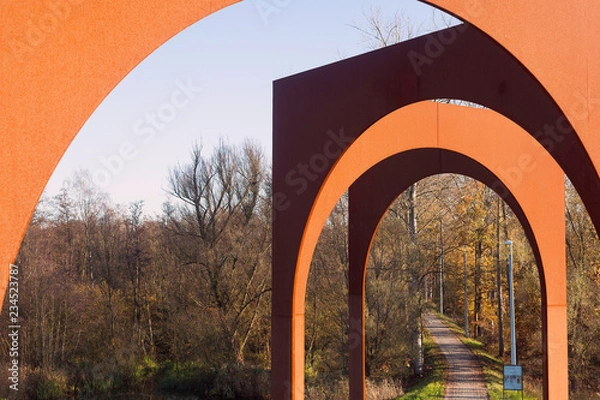 Fototapeta bridge over the river