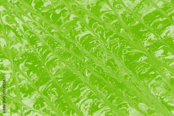Fototapeta Colorful wet abstract paint leaks and splashes texture on white watercolor paper background. Natural organic shapes and design.