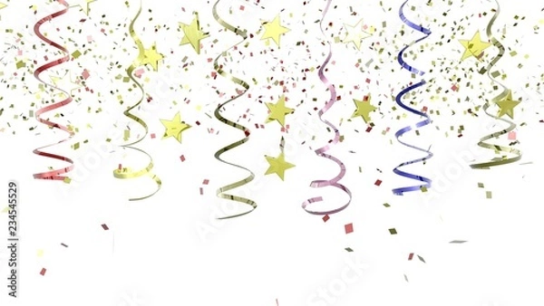 Obraz Colorful Confetti on Background