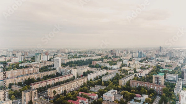 Fototapeta Panel city aerial