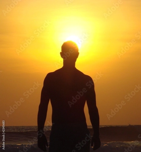 Obraz mann sillhouette