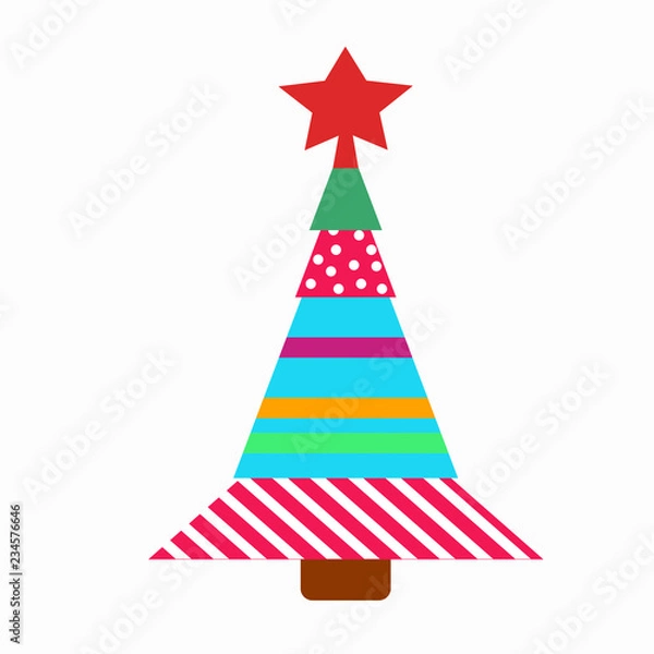 Fototapeta Christmas Tree Ornament Vector