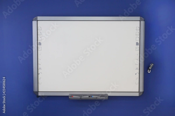 Obraz Smart board in the classroom. Interactive board.