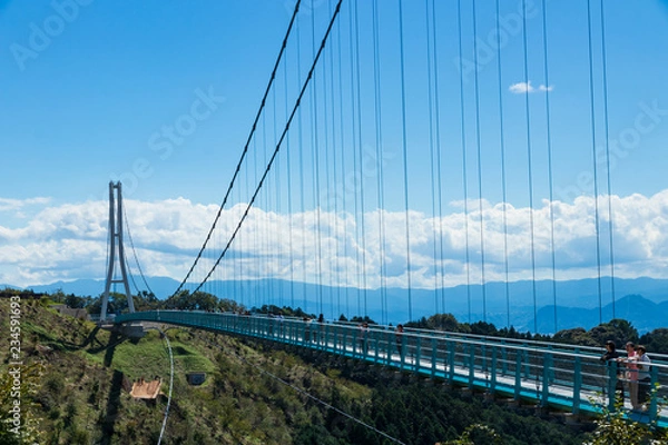 Fototapeta 三島スカイウォーク　三島市の大吊橋