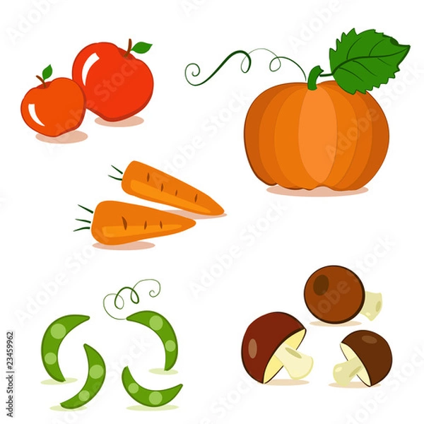 Fototapeta Painted Vegetables