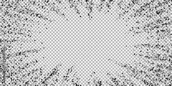Fototapeta Scattered dense balck dots. Dark points dispersion