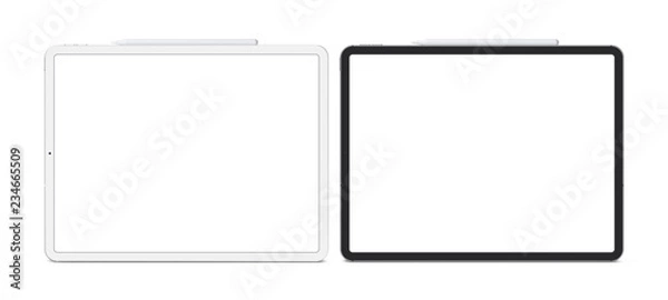 Obraz Tablety w nowej wersji. Szablon, makieta.