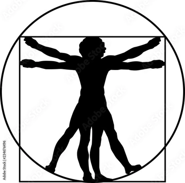 Obraz Vitruvian Man Da Vinci
