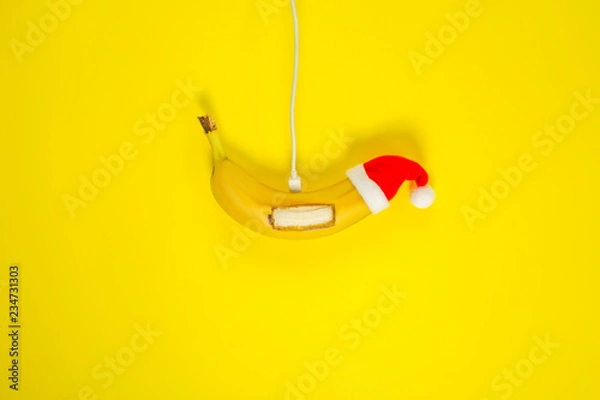 Obraz Banana christmas concept