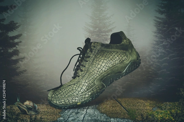 Obraz shoes in woods