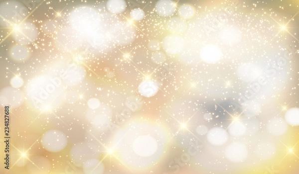 Fototapeta золотой, серебряный, металлический фон с блестящими искрами