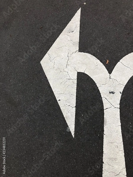 Obraz Strzałka znak ulicy