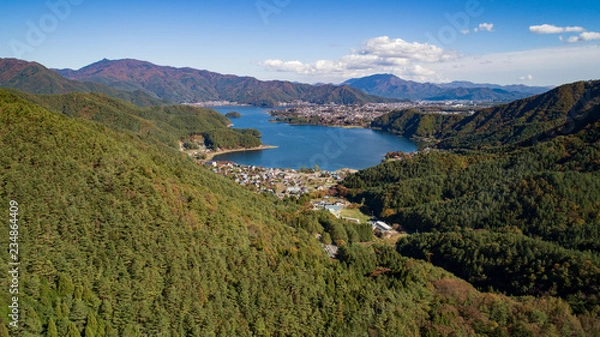 Fototapeta 秋の河口湖