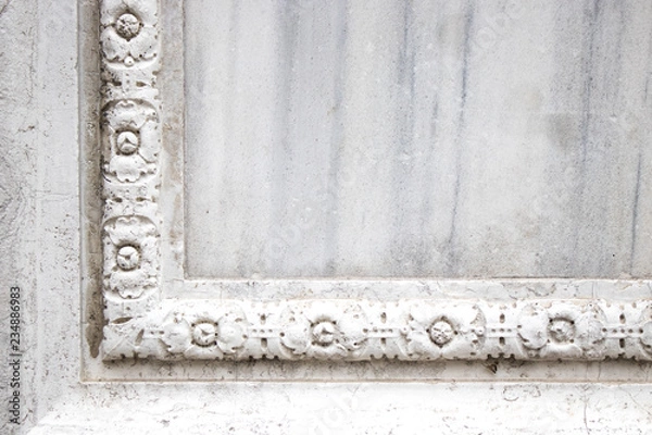 Fototapeta White Wall Structure