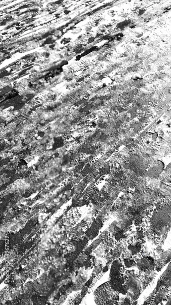 Obraz Texture Snow on Asphalt