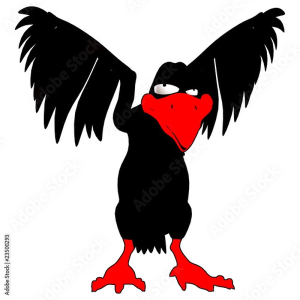 Obraz Pleitegeier Schwarz Rot