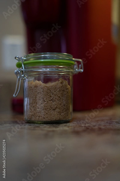 Obraz Jar of brown sugar