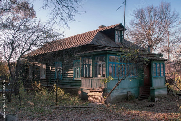 Fototapeta old house in the forest